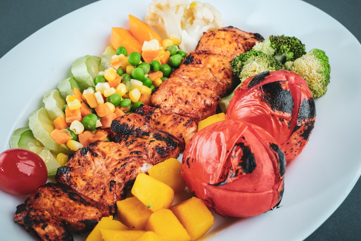 Plato de verduras asadas al horno